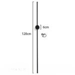 Vägglampa svart mässing - Bild 5