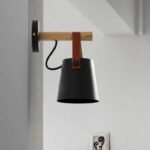 Vägglampa i trä - Bild 3