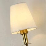 Vägglampa mässing retro - Bild 7