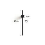 Vägglampa svart mässing - Bild 6