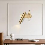 Vägglampa otan lantlig guld led inkluderat inomhus - Bild 4