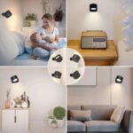 Vägglampa sovrum svart - Bild 3