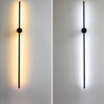 Vägglampa svart mässing - Bild 2