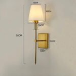 Vägglampa mässing retro - Bild 10