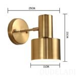 Vägglampa mässing guld - Bild 3