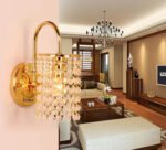 Vägglampa kristall badrum