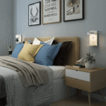 Vägglampa med mobilhållare & USB-laddare - Bild 2