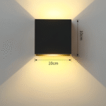 Vägglampa svart kub dimbar LED - Bild 10