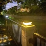 Dimbar vägglampa utomhus