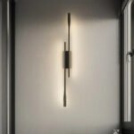 Vägglampa mässing sovrum