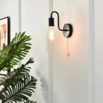 Mässing vägglampa retro - Bild 3