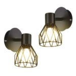 Vägglampa svart smide - Bild 3