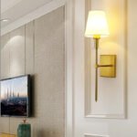 Vägglampa mässing retro - Bild 3