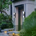 Utomhus vägglampa med rörelsesensor