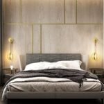 Vägglampa mässing kvist - Bild 3