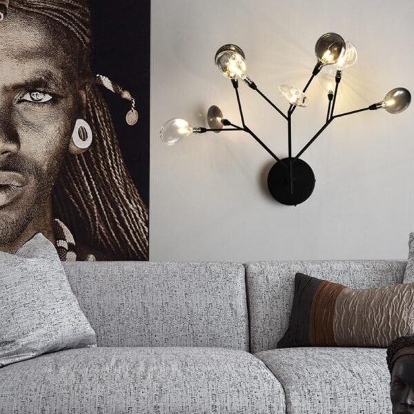 Snygga vägglampor inomhus