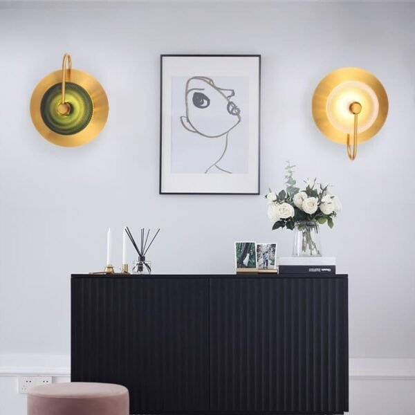 Vägglampa inomhus vardagsrum