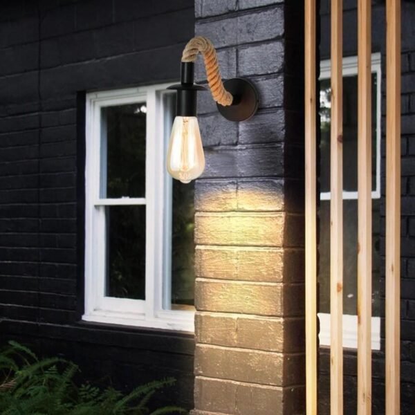 Vägglampa industri mässing