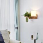 Vägglampa design trä - Bild 3