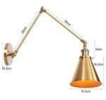 Retro vägglampa teak 50 tal - Bild 6